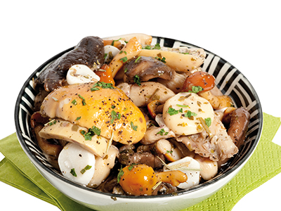 Mixed mushrooms with Porcini